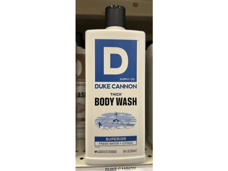 Duke Cannon Supply Co. Thick Body Wash, Superior, 18 fl oz/532 mL