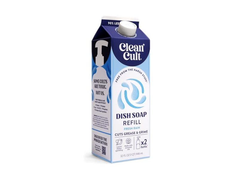 Cleancult Dish Soap, Fresh Rain, 32 fl oz/946 mL
