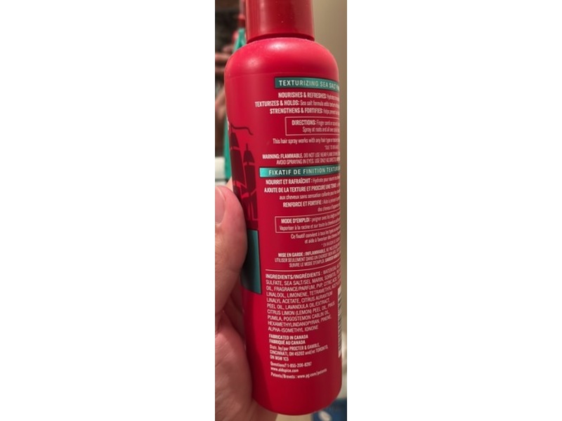 Old Spice Texturizing Finishing Spray, Sea Salt, Vitamin E & Biotin, 8.5 fl oz/251 mL