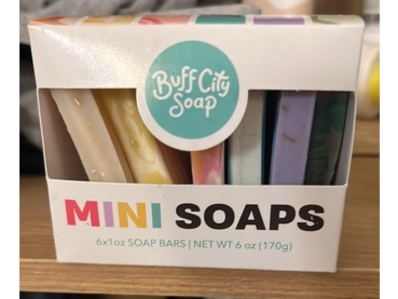 Buff City Soap Mini Soaps, 6 oz/170 g, 6 Count