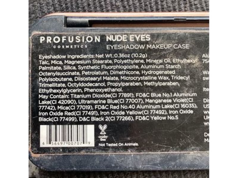 Profusion Cosmetics Eyeshadow Palette, Nude Eyes, 0.36 oz/10.2 g
