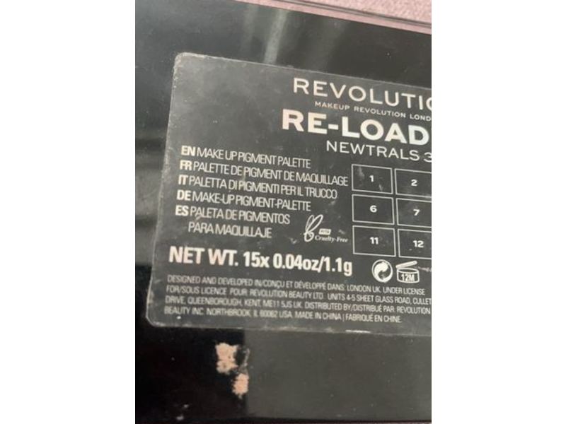 Revolution Re-Loaded Newtrals 3 Eyeshadow Palette, 0.04 oz/1.1 g