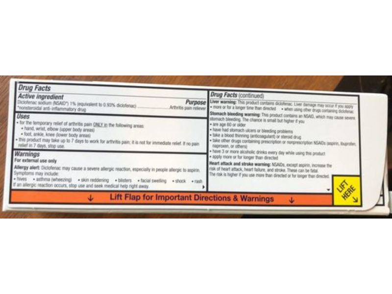 Voltaren Arthritis Pain Diclofenac Sodium Topical Gel 1%, 3.53 oz/100 g