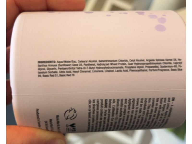 Maria Nila Colour Refresh Non-Permanent Color Masque, Lavender, 10.1 fl oz/300 mL