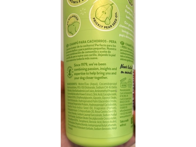 Pet Head Mucky Pup Puppy Shampoo, Pear, 16 fl oz/475 mL