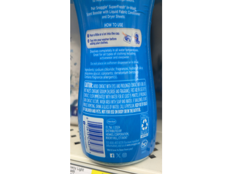 Snuggle Super Fresh In-Wash Scent Booster, Original, 11.5 oz