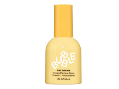 Bubble Day Dream Tone & Texture Serum, Vitamin C + Niacinamide, 1 fl oz/30 mL.