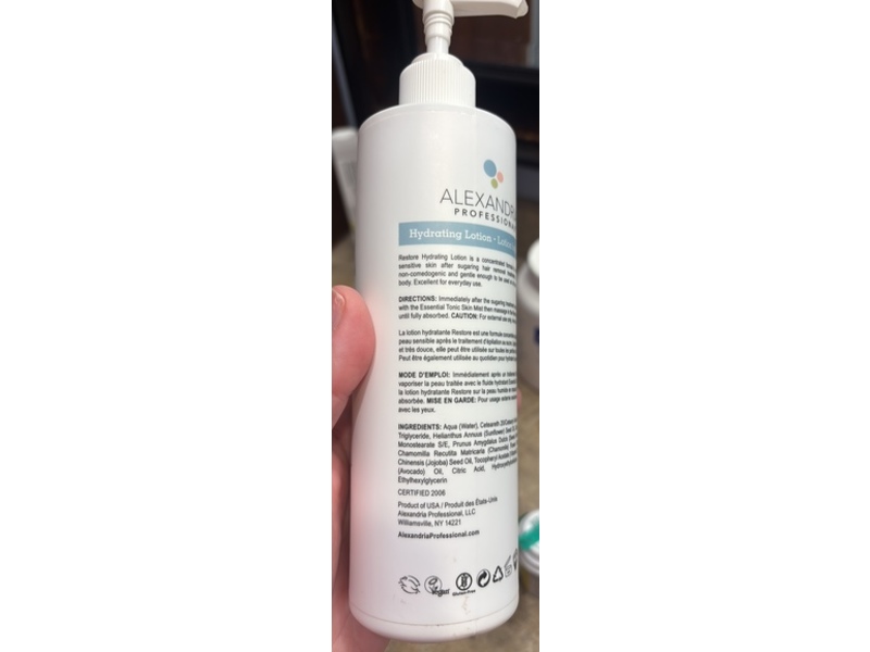 Alexandria Professional Hydrating Lotion, Restore, 12 fl oz/355 mL
