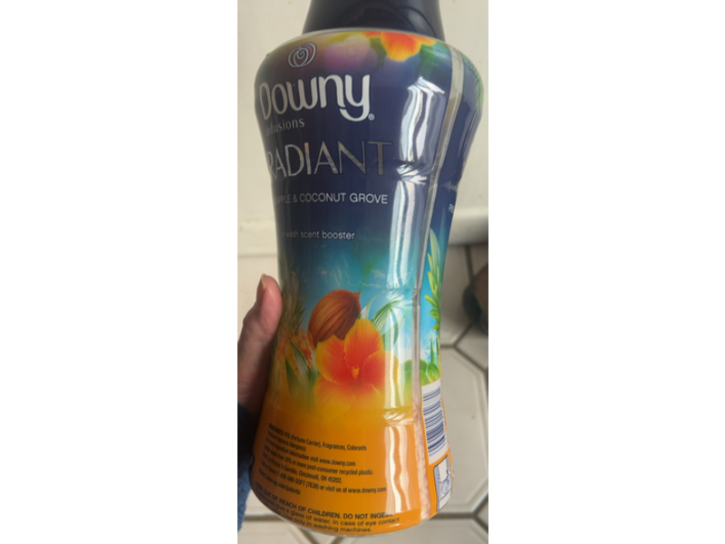 Downy Infusions Radiant In-Wash Scent Booster, Pineapple & Coconut Grove, 28.3 oz/802 g