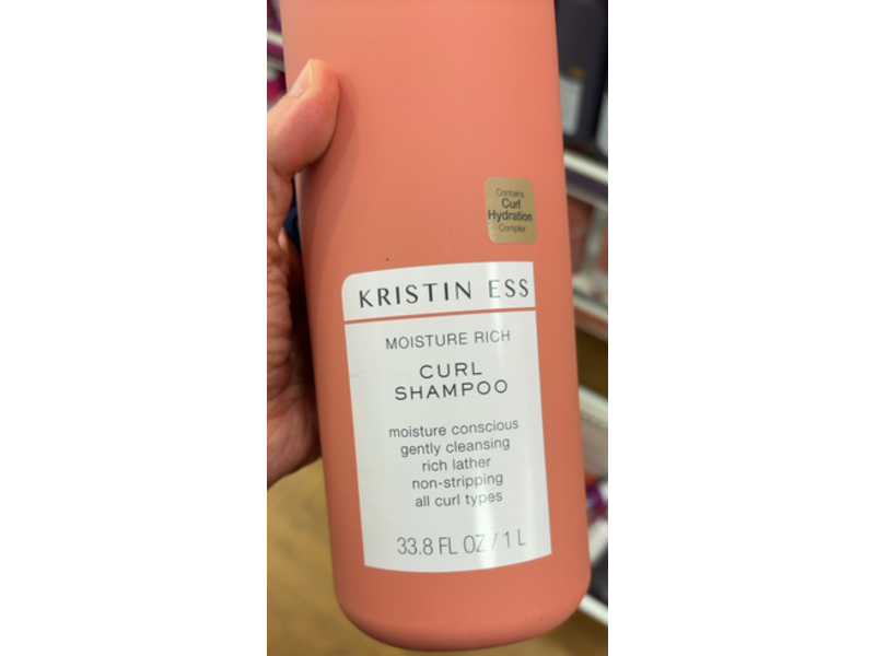 Kristin Ess Moisture Rich Curl Shampoo, 33.8 fl oz/1 L