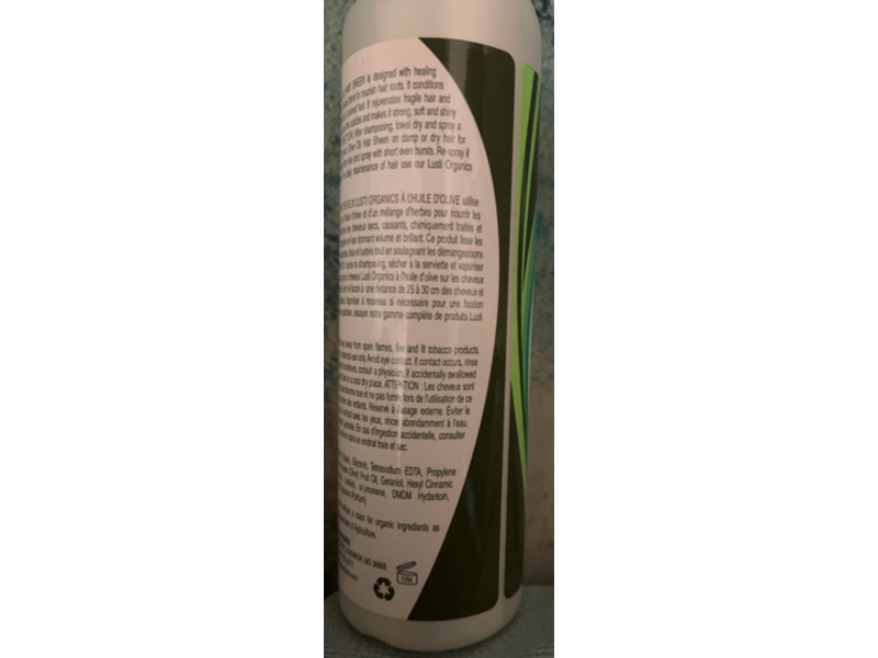 Lusti Olive Oil Hair Sheen, 12 fl oz/355 mL