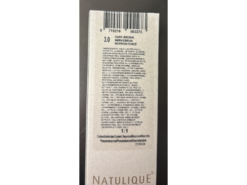 Natulique Natural Colours Permanent Colour, 3.0 Dark Brown, 75 mL