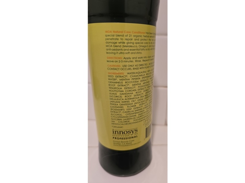 Innosys Beautycare Moa Natural Care Conditioner, 16.9 fl oz/500 mL
