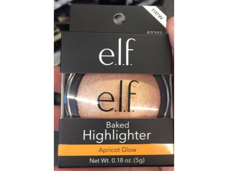 e.l.f. Baked Highlighter, Apricot Glow, 0.18 oz/5 g