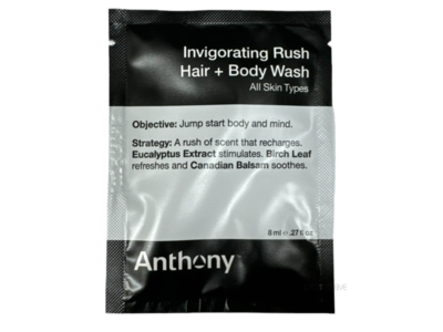 Anthony Hair + Body Wash, Invigorating Rush, 0.27 fl oz/8 mL
