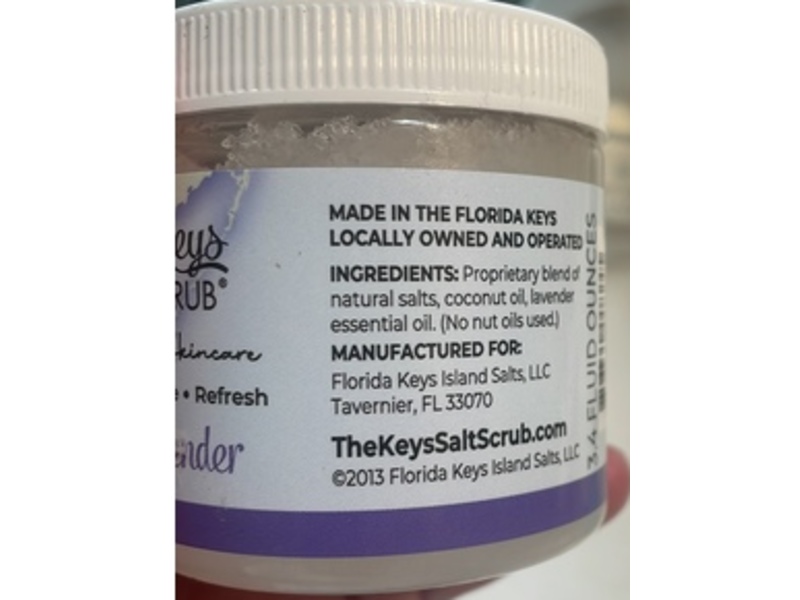 The Keys Salt Scrub Sea Salt Scrub, Lavender, 3.4 oz