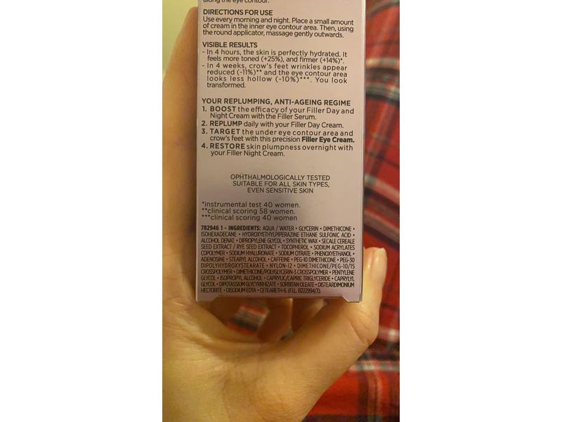 L'Oreal Paris Revitalift Filler Replumping Eye Cream