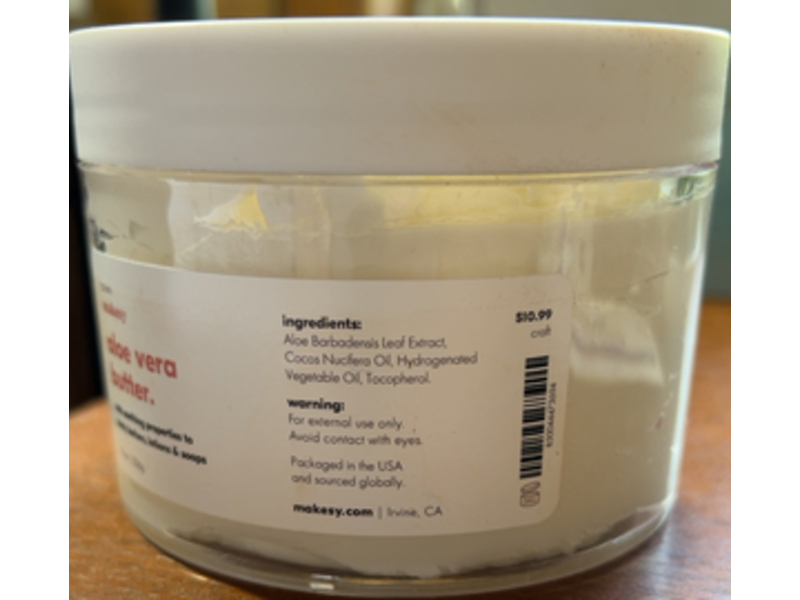 Makesy Aloe Vera Butter, 8 oz/226 g