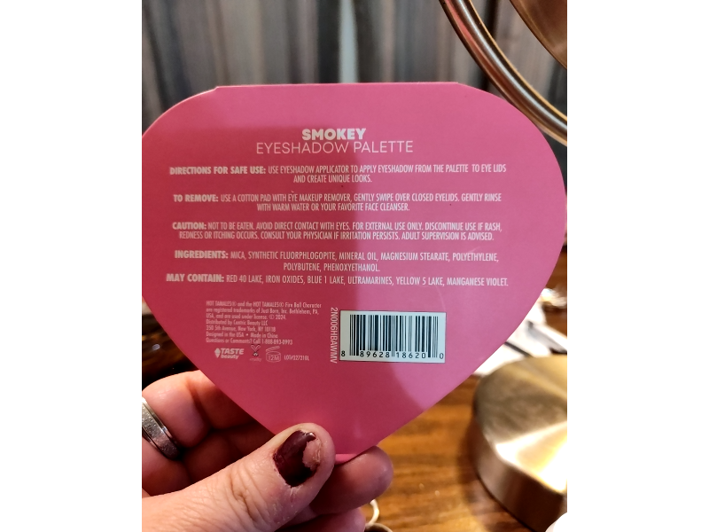 Hot Tamales Smokin' Hot Eyeshadow Palette, Smokey, 0.23 oz/6.6 g