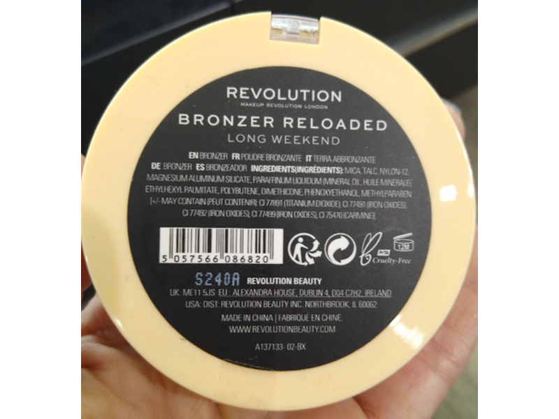 Revolution Bronzer Reloaded, Long Weekend, 0.53 oz/15 g