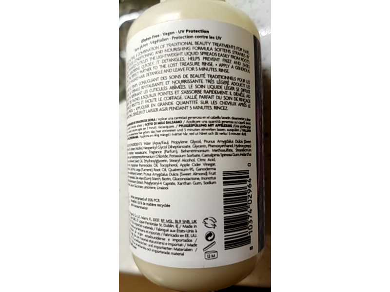 R+Co Lost Treasure Apple Cider Vinegar Conditioner, 6 fl oz/177 mL