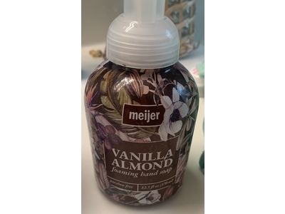 Meijer Foaming Hand Soap, Vanilla Almond, 12.5 fl oz/370 mL