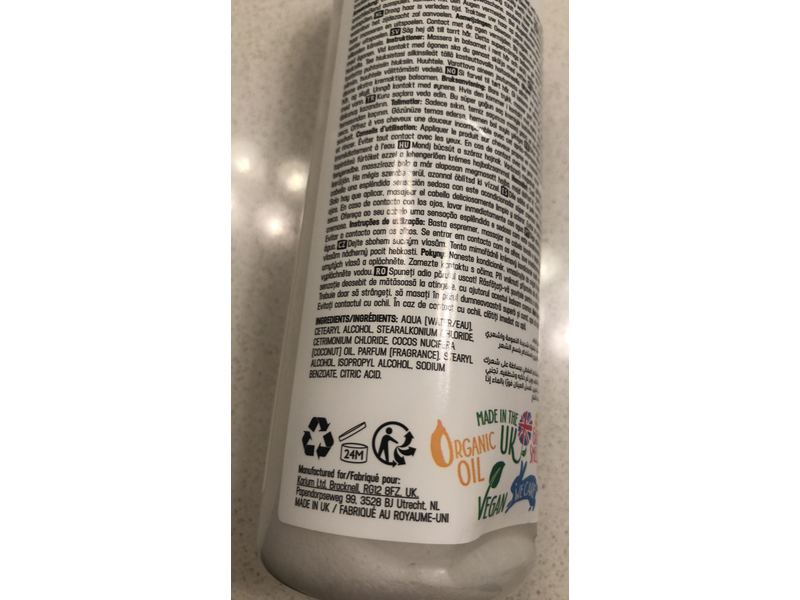 Inecto Naturals Coconut Conditioner, 16.9 fl oz/500 mL