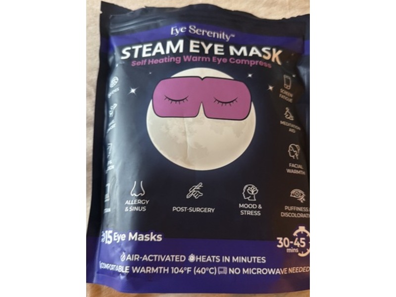 Eye Serenity Steam Eye Mask, Unscented, 15 Count