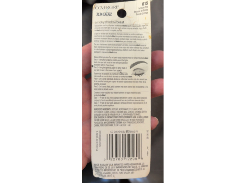 CoverGirl Smoky Shadow Blast, 815 Bronze Fire, 0.162 oz/4 g