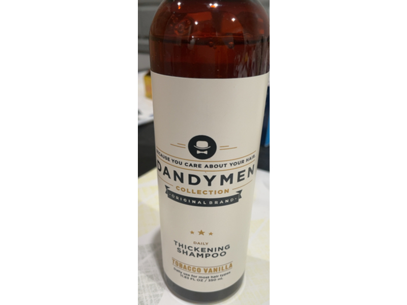 Dandymen Thickening Shampoo, Tobacco Vanilla, 11.83 fl oz/ 350 mL