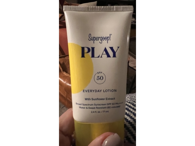 Supergoop! Play Everyday Sunscreen Lotion, SPF 50 PA++++, 2.4 fl oz/71 mL