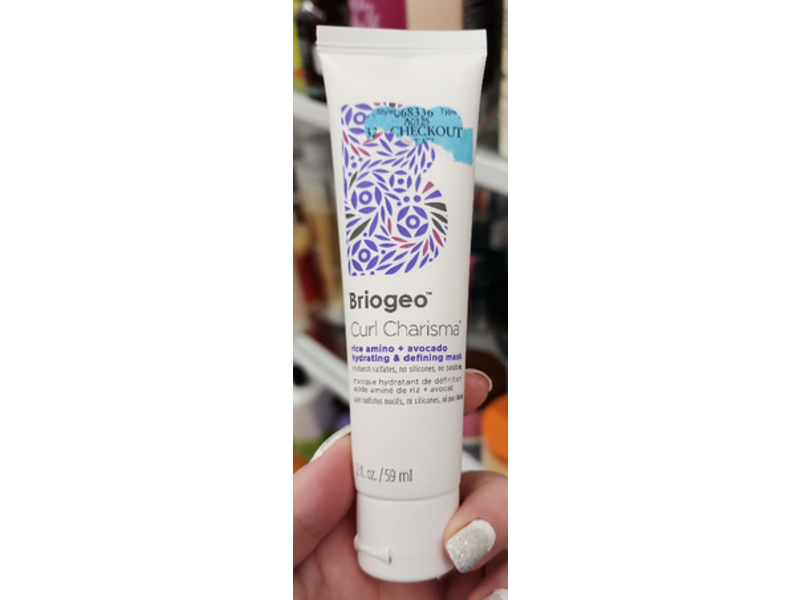 Briogeo Curl Charisma Rice Amino + Avocado Hydrating & Defining Mask, 2 fl oz/59 mL