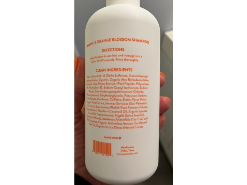 Routine Wellness Anti-Thinning Shampoo, Jasmine & Orange Blossom, 14 oz/414 mL