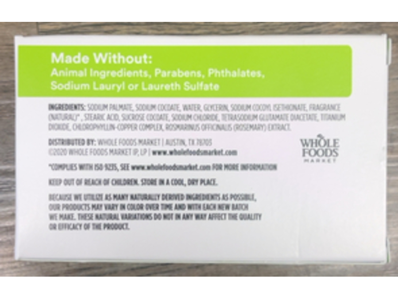 365 Whole Foods Market Bath Bar, Fresh Scent, 4 oz/113 g