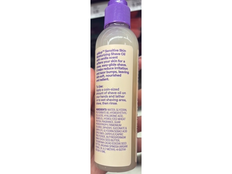 Up&up Moisturizing Shave Oil, Vanilla, 6 fl oz/177 mL