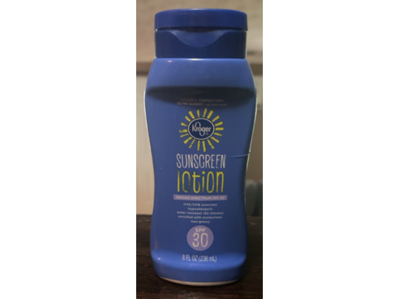Kroger Sunscreen Lotion, SPF 30, 8 fl oz