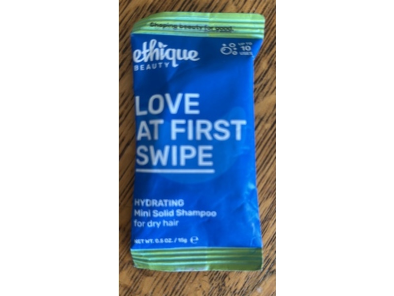 Ethique Beauty Love At First Swipe Hydrating Mini Solid Shampoo, 0.5 oz/15 g