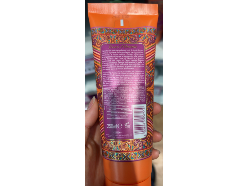 Tesori d Oriente Aromatic Shower Cream, Karma, 250 mL