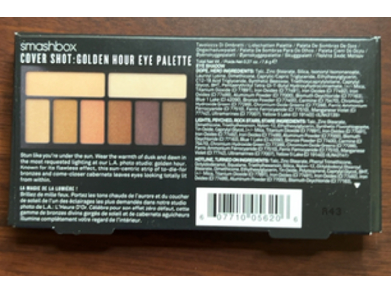 SmashBox Cover Shot Eye Palette, Golden Hour, 0.27 oz/7.4 g