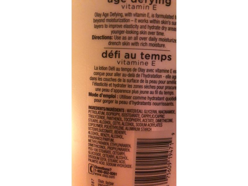 Olay Age Defying Body Lotion, Vitamin E, 20.2 fl oz/600 mL