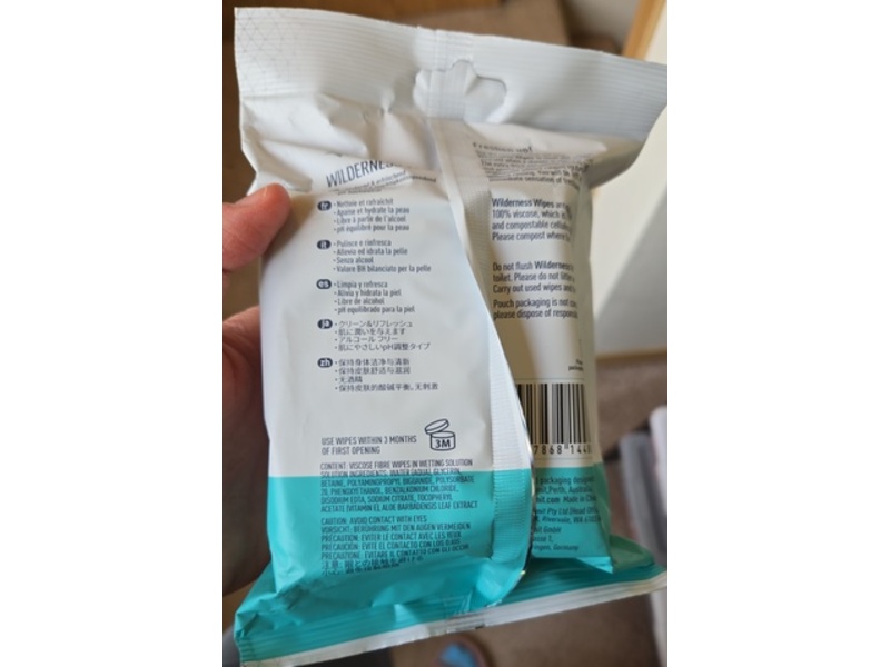 Sea to Summit Wilderness Wipes, Aloe Vera + Vitamin E, 36 Count