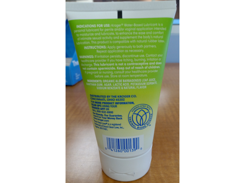 Kroger Water-Based Lubricant, Aloe, 4 fl oz/118 mL