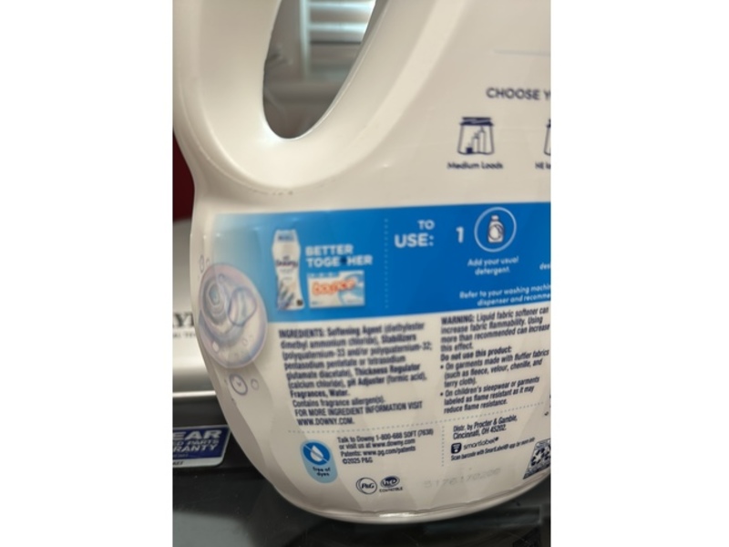 Downy Gentle Soft+Fresh Fabric Softener Liquid, Ocean Mist, 83 Loads, 56 fl oz/1.66 L