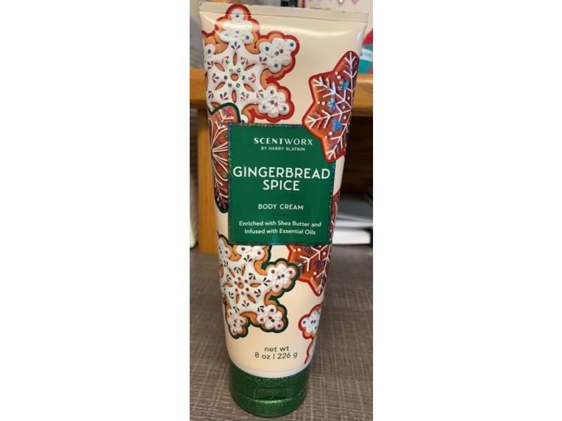 Scentworx Gingerbread Spice Body Cream, 8 oz/226 g