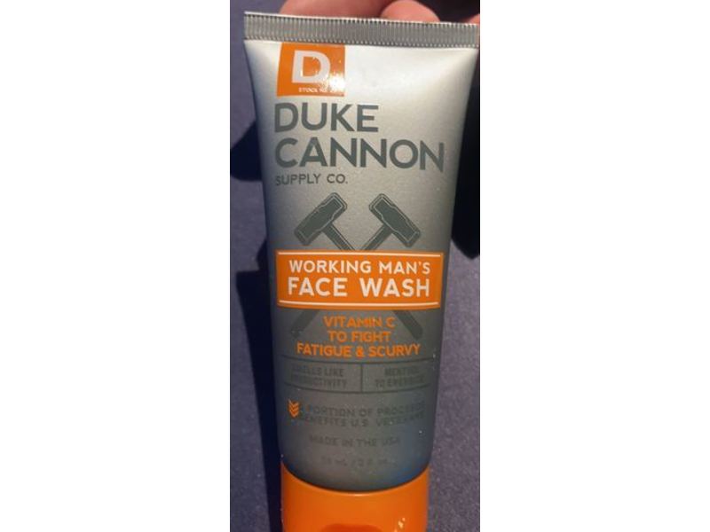 Duke Cannon Supply Co. Working Man's Face Wash, 2 fl oz/60 mL