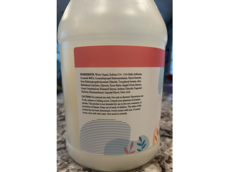 Ginger Lily Farms Botanicals Liquid Hand Soap Refill, Apple Pear, 128 fl oz