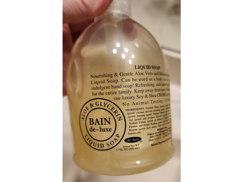 Bain Deluxe Verbena Liquid Soap, Aloe & Glycerin, 17 fl oz/500 mL