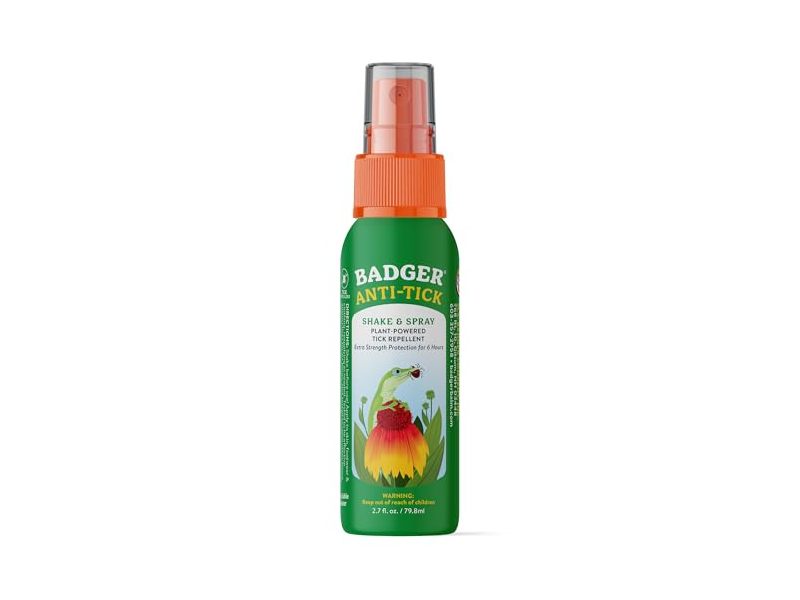Badger Anti-Tick Shake & Spray Tick Repellent, 2.7 fl oz/79.8 mL