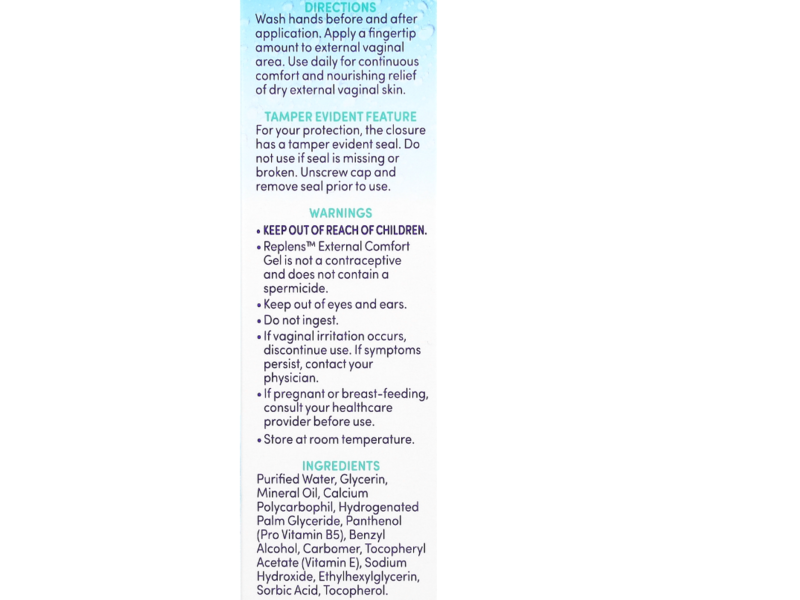 Replens External Comfort Gel, 1.5 oz/42.5 g
