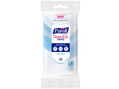 Purell Clean & Go Wipes, Fresh, 20 Count